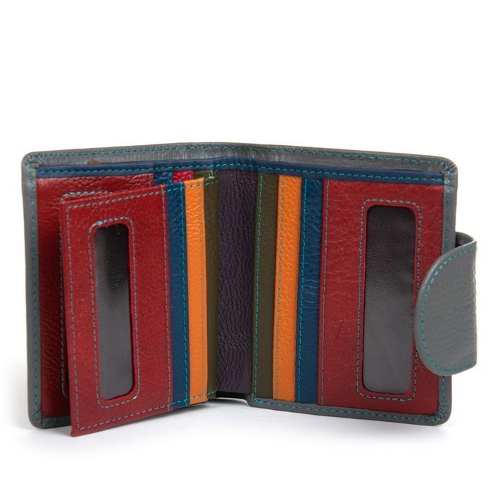 Шкіряний жіночий гаманець Rainbow DR. BOND WRS-415-1 gray купити недорого в Ти Купи