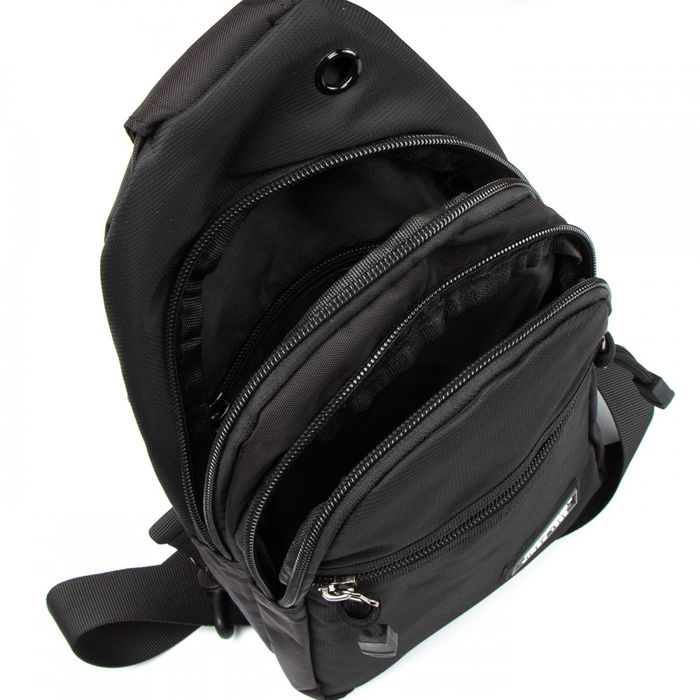 Мужская сумка-слинг Lanpad 82050 black купить недорого в Ты Купи