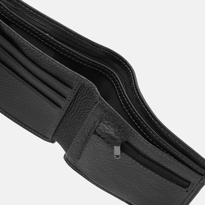 Чоловічий шкіряний портмоне Ricco Grande K12020-3bl-black купити недорого в Ти Купи
