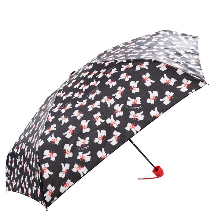 Жіноча компактна полегшена механічна парасолька H.DUE.O hdue-164-dogs купити недорого в Ти Купи