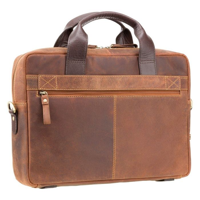 Мужская кожаная коричневая сумка Visconti TC84 Hugo (Tan Merlin) купить недорого в Ты Купи