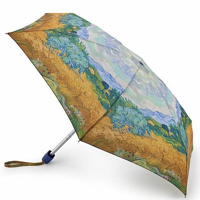 Женский механический зонт Fulton National Gallery Tiny-2 L794 Wheatfield With Cypresses (Пшеничное поле) купить недорого в Ты Купи