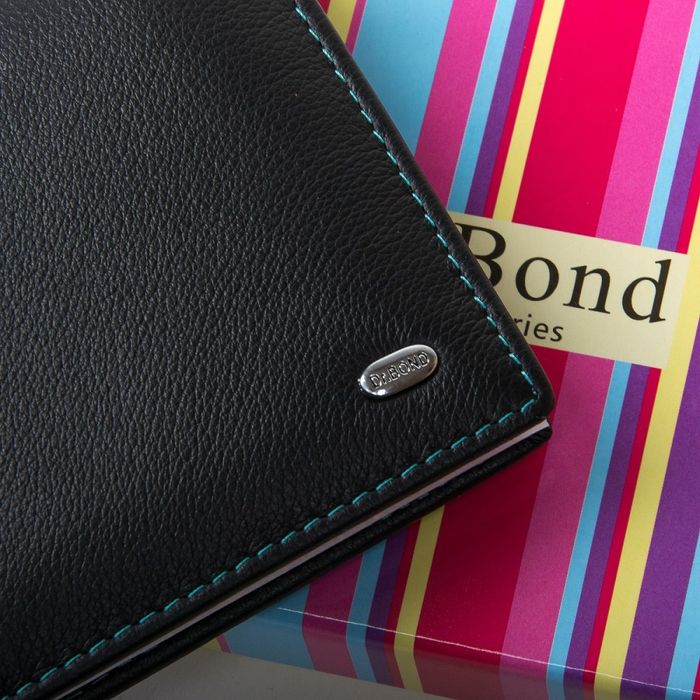 Жіночий шкіряний гаманець Rainbow DR. BOND WRS-6 black купити недорого в Ти Купи