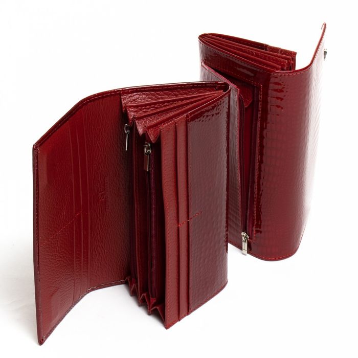 Шкіряний жіночий гаманець LR SERGIO TORRETTI W501-2 red купити недорого в Ти Купи
