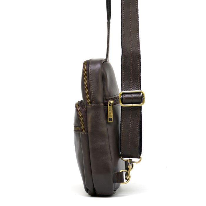 Шкіряна коричнева сумка-рюкзак TARWA gc-0904-3md купити недорого в Ти Купи