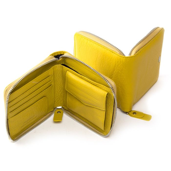 Жіночий шкіряний гаманець Classik DR. BOND WN-5 yellow купити недорого в Ти Купи