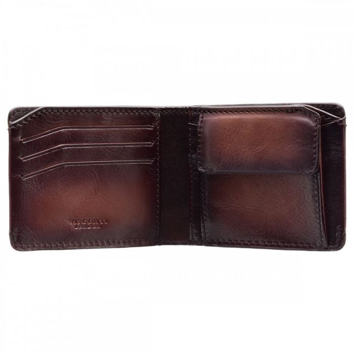 Чоловічий шкіряний гаманець Visconti MT92 Zanotti (Tan Burnish) купити недорого в Ти Купи