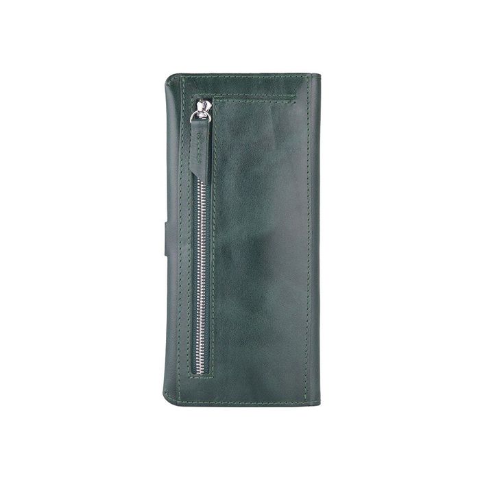 Кожаный бумажник Hi Art WP-06 Crystal Green Зелёный купить недорого в Ты Купи