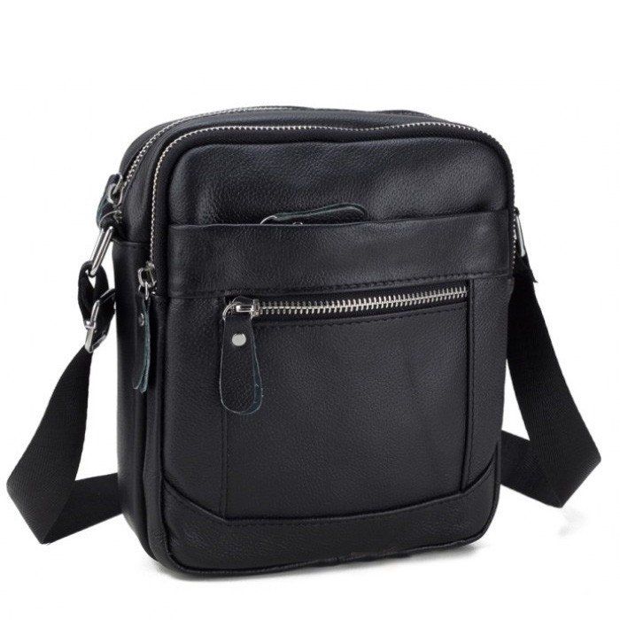 Шкіряна сумка-планшет TIDING BAG A25-223A Чорний купити недорого в Ти Купи