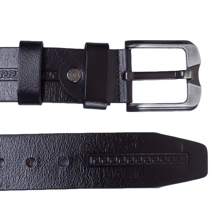 Мужской черный кожаный ремень Y.S.K. SHI5-3032-1 125 см. купить недорого в Ты Купи