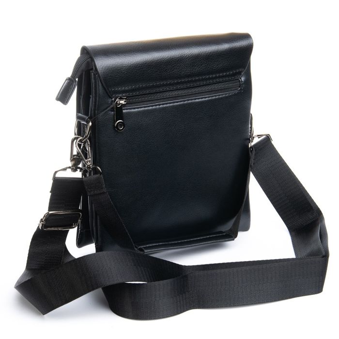 Мужская сумка через плечо из кожзама DR. BOND GL 316-2 black купить недорого в Ты Купи