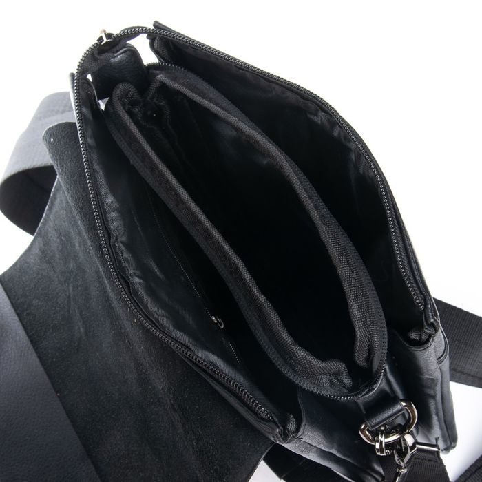 Мужская сумка через плечо из кожзама DR. BOND GL 316-2 black купить недорого в Ты Купи