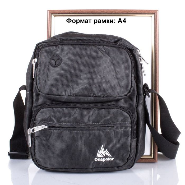 Чоловіча спортивна сумка через плече ONEPOLAR W5630-grey купити недорого в Ти Купи