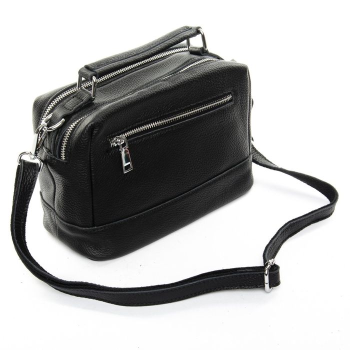 Жіноча шкіряна сумка класична ALEX RAI 02-09 11-8776-9 black купити недорого в Ти Купи