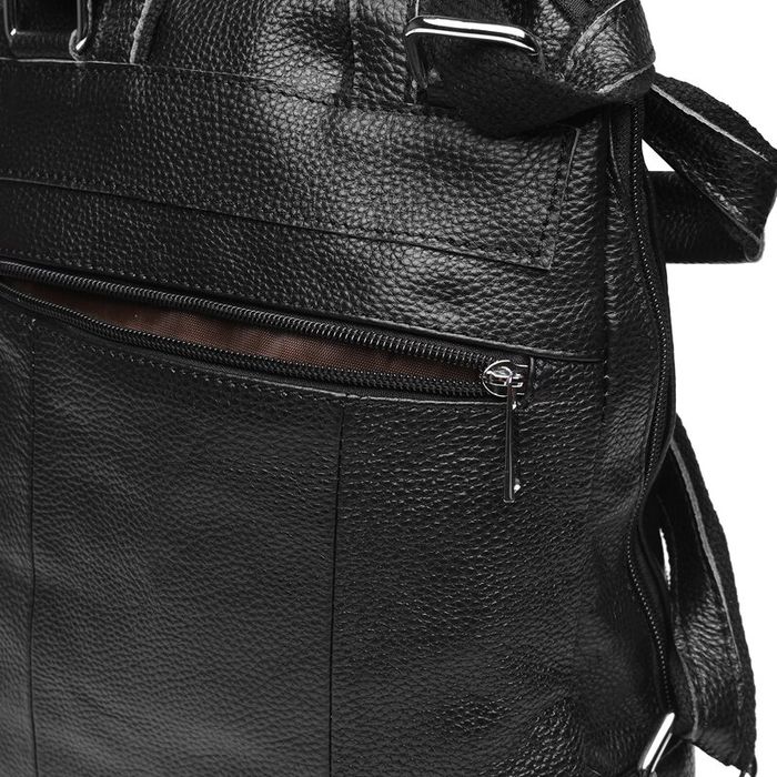 Шкіряний жіночий рюкзак Keizer K1152-black купити недорого в Ти Купи
