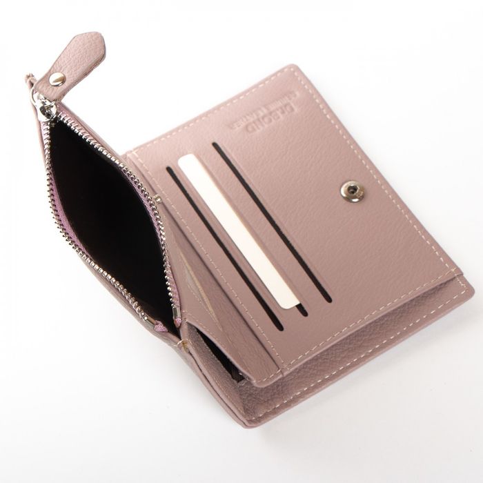 Шкіряний жіночий гаманець Classik DR. BOND WN-23-8 pink-purple купити недорого в Ти Купи