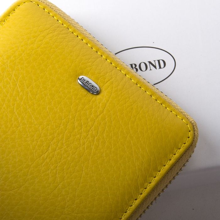 Жіночий шкіряний гаманець Classik DR. BOND WN-5 yellow купити недорого в Ти Купи