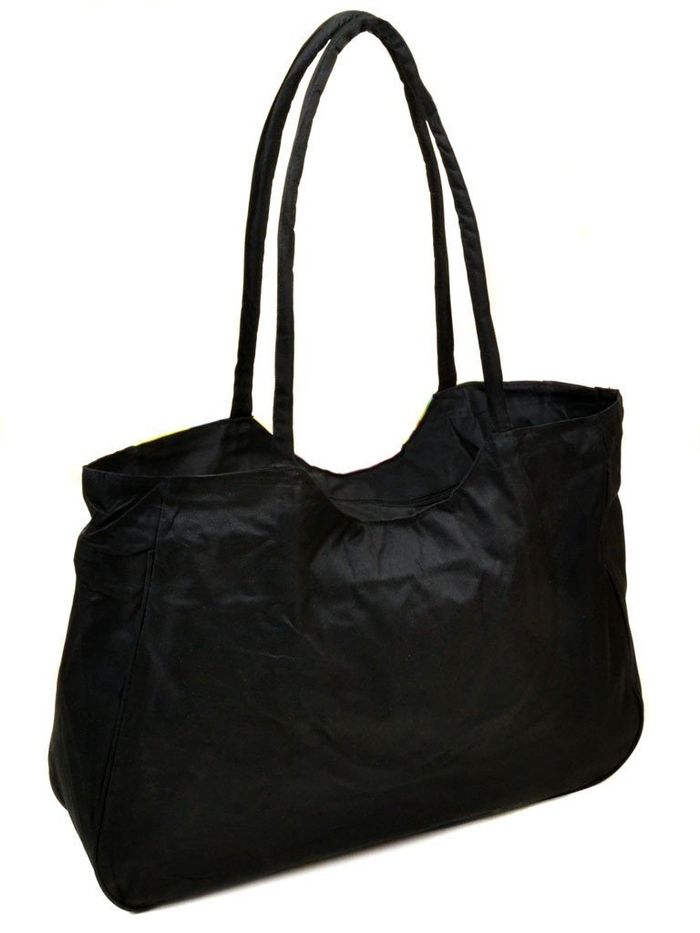 Женская черная Летняя пляжная сумка Podium /1330 black купить недорого в Ты Купи