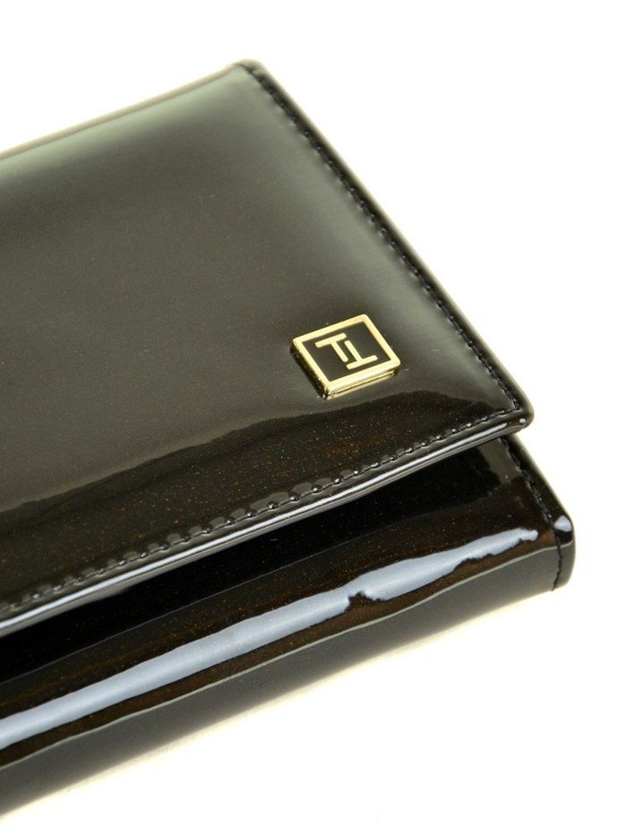 Жіночий шкіряний чорний гаманець Gold Bretton W1-V black купити недорого в Ти Купи
