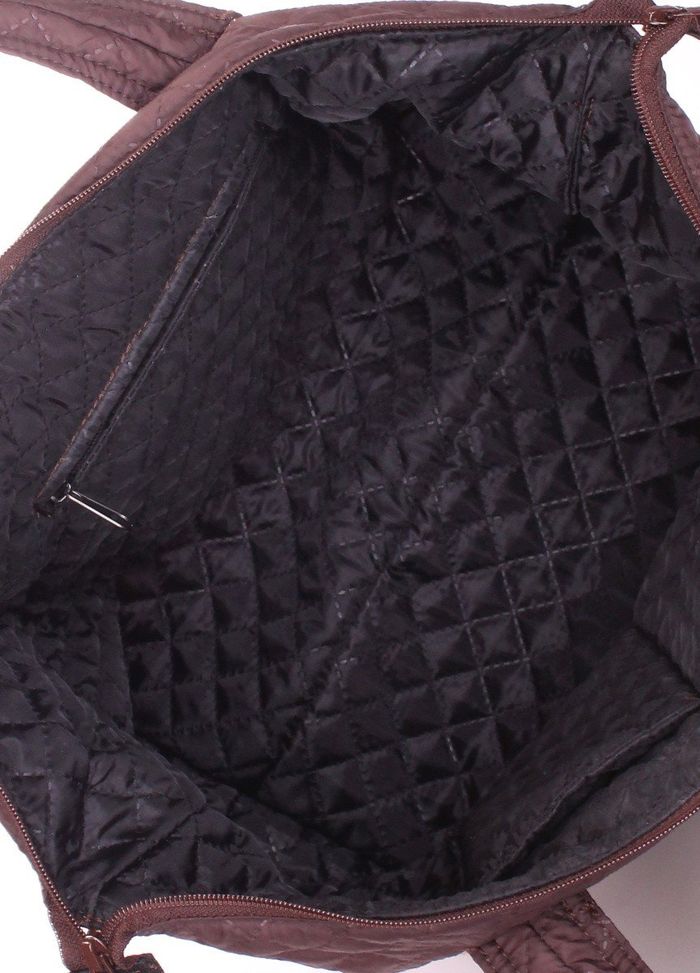 Стеганая женская сумка Poolparty Tokyo коричневая купить недорого в Ты Купи