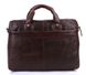 Чоловіча шкіряна сумка Vintage 14114 Темно-коричневий