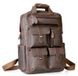 Шкіряна коричнева чоловіча рюкзака TiDing TID30814