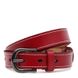 Жіночий ремінь шкіряний Borsa Leather CV1ZK-007r-red