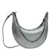 Женская серебристая сумка полукруглой формы Firenze Italy F-IT-98103S-S