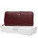 Шкіряний жіночий гаманець Bright DR. BOND W201 wine red