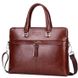 Мужская коричневая деловая сумка Polo 6604-4