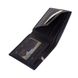 Чоловічий шкіряний чорний гаманець DESISAN SHI727-01-2FL