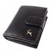 Шкіряний жіночий гаманець Ashwood V61 Black, Чорний