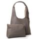 Жіноча шкіряна сумка з косметичкою ALEX RAI 1558 grey, серый