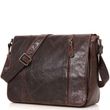 Чоловіча шкіряна сумка Vintage 14425 Темно-коричневий