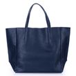 Високоякісна жіноча сумочка Poolparty SOHO з натуральної шкіри синя