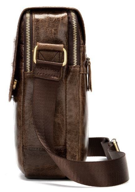 Мужская кожаная сумка через плечо Vintage 14863 купить недорого в Ты Купи