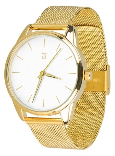 Наручные часы ZIZ «Золотым по белому» + дополнительный ремешок 5016787 купить недорого в Ты Купи