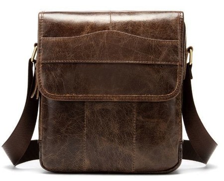 Чоловіча шкіряна сумка над плечем Vintage 14863 купити недорого в Ти Купи