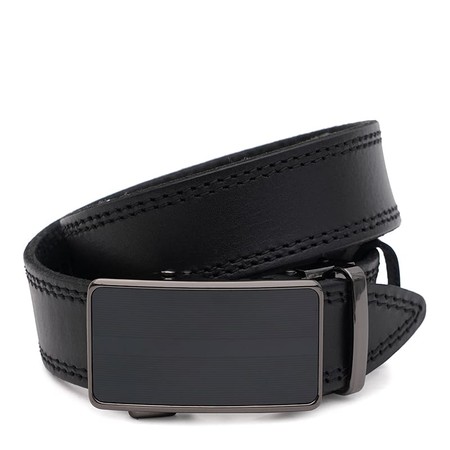 Чоловічий шкіряний ремінь Borsa Leather 125v1genav41-black купити недорого в Ти Купи