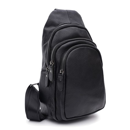 Мужской кожаный рюкзак Keizer K14036bl-black купить недорого в Ты Купи