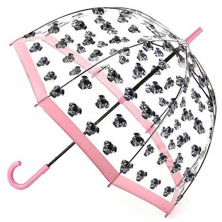 Женский механический зонт-трость Fulton Birdcage-2 L042 Pugs (Мопсы) купить недорого в Ты Купи