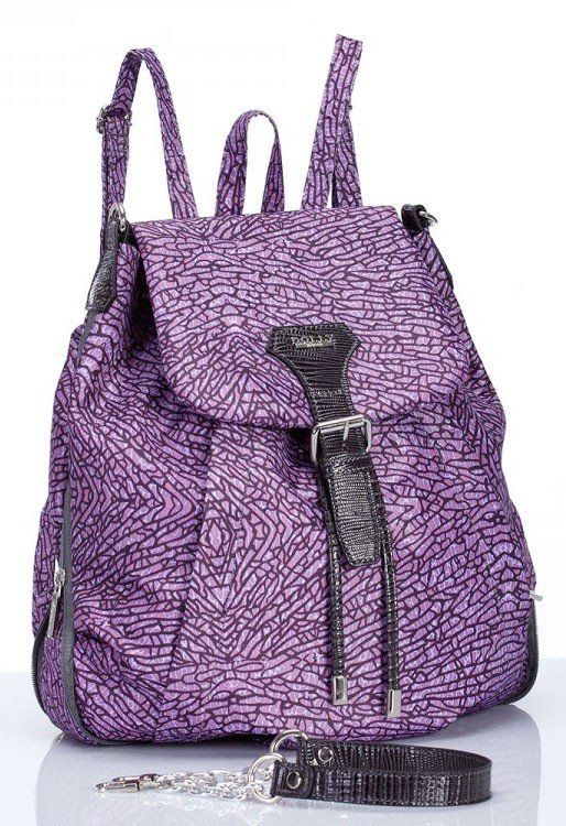 Міська сумка-рюкзак з тканини Dolly 369 бузкова купити недорого в Ти Купи