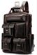 Шкіряний дорожній рюкзак Vintage 14711 Темно-коричневий