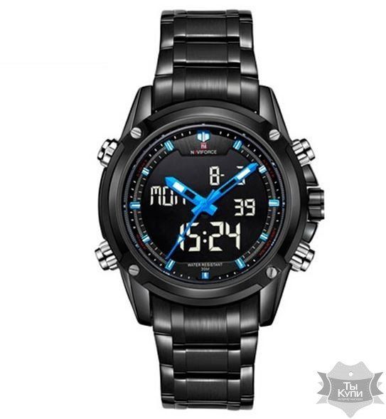 Чоловічий наручний спортивний годинник Naviforce Aero Blue (1299) купити недорого в Ти Купи