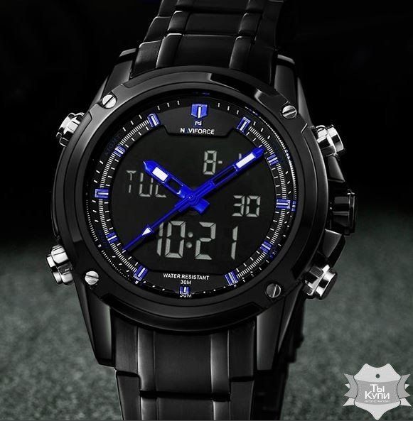 Мужские наручные спортивные часы Naviforce Aero Blue (1299) купить недорого в Ты Купи
