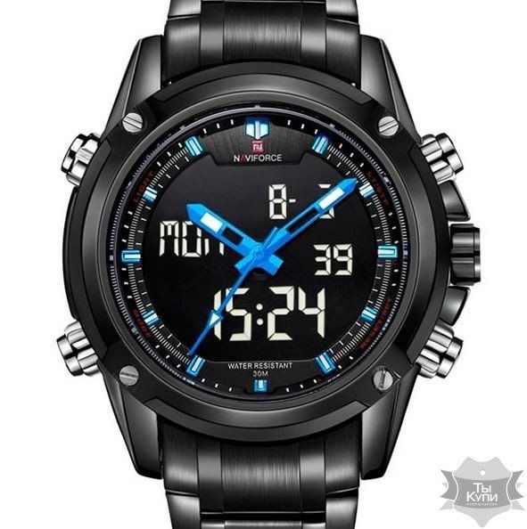 Мужские наручные спортивные часы Naviforce Aero Blue (1299) купить недорого в Ты Купи