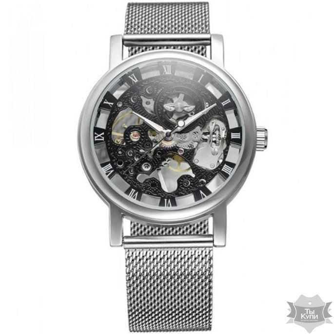 Чоловічий наручний годинник скелетон Winner Band (одна тисяча сто п'ятьдесят-дві) купити недорого в Ти Купи
