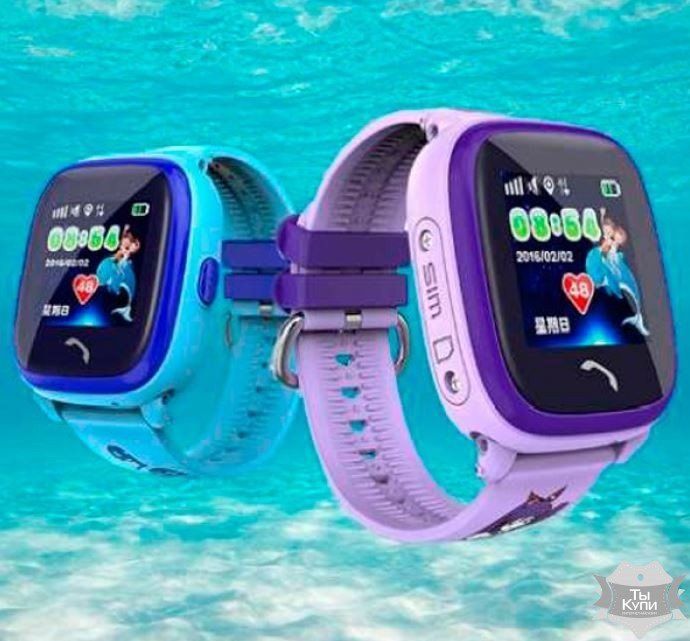 Детские смарт-часы UWatch Smart GPS DF200 Water Blue (9018) купить недорого в Ты Купи