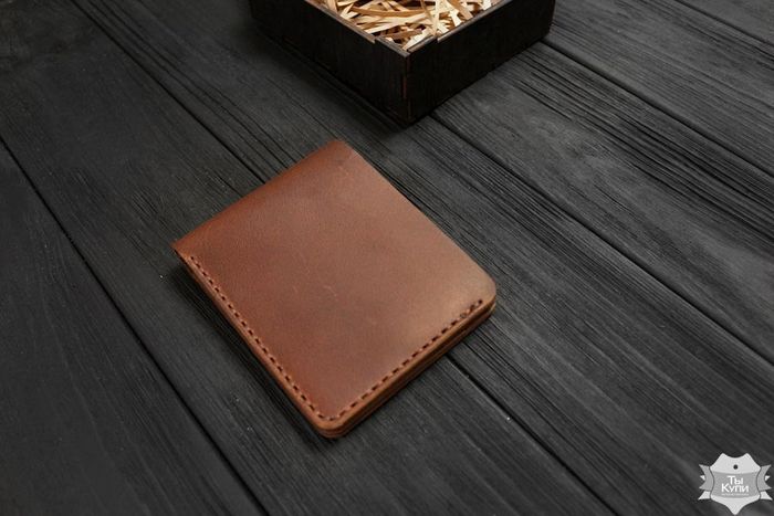 Чоловічий шкіряний гаманець ручної роботи VOILE vl-mw1-lbrn-brn купити недорого в Ти Купи