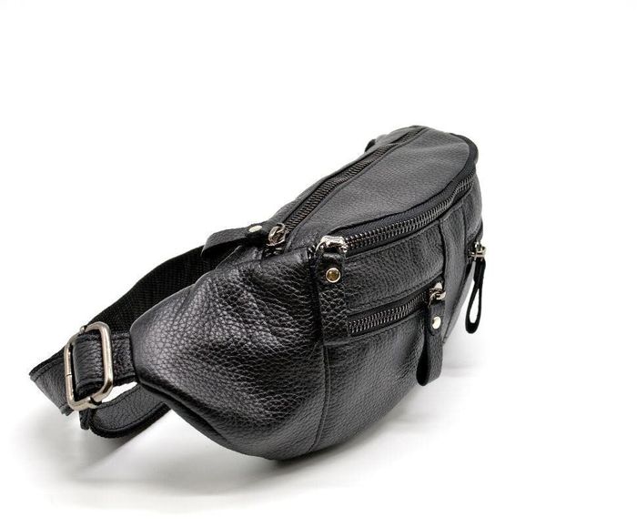 Кожаная мужская сумка на пояс TARWA fa-3088-3md Черный купить недорого в Ты Купи